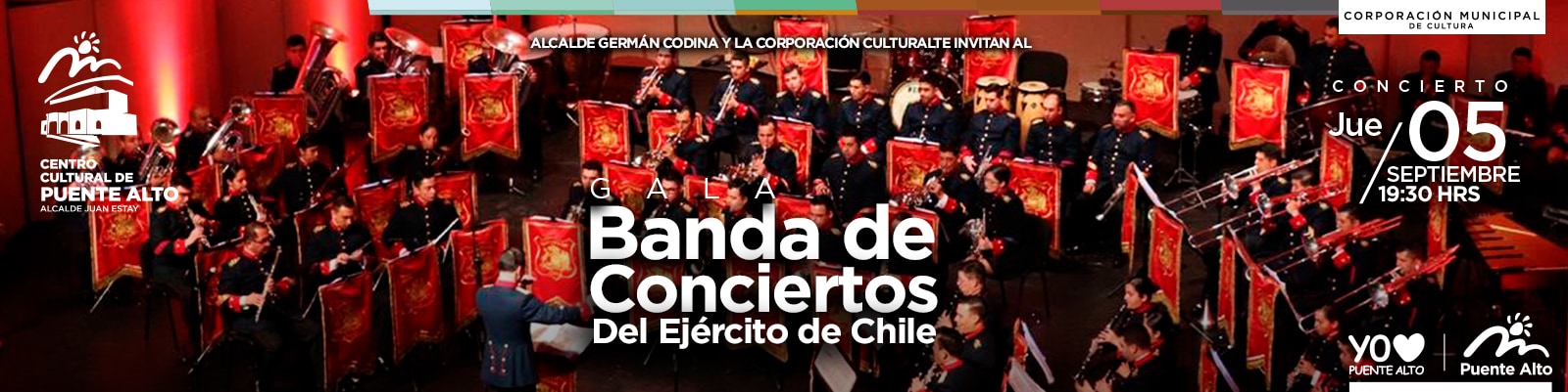 No te pierdas la Gala  de la Banda de Conciertos del Ejército de Chile.